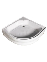 Душевая кабина RIVER  TEMZA 100/24 MT 100х100 см,  матовое стекло, поддон средний, гидромассаж, радио