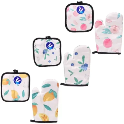 Прихватка в наборе с прихваткой-варежкой «Vitamin», 25,5*15,5 см и 17*17 см, микс