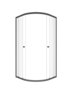 Душевая Ширма Triton Альфа-Графит 90х90