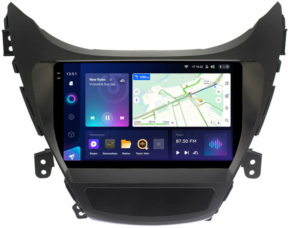Магнитола для Hyundai Elantra 5 MD 2011-2013 - Teyes CC3-2K на Android 10, 2K QLED, ТОП процессор, CarPlay, 4G SIM-слот