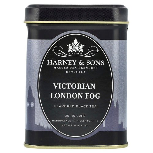 Harney & Sons, черный чай, викторианский «Лондонский туман», 112 г (4 унции)