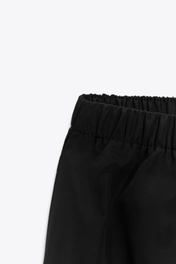 ZARA ЮБКА-МИДИ С ЭФФЕКТОМ ТЕХНИЧЕСКОЙ ТКАНИ ZW COLLECTION, ЧЕРНЫЙ