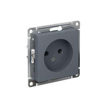 Розетка 1-м СП AtlasDesign 16А IP20 без заземл. без защ. шторок механизм грифель SE ATN000741