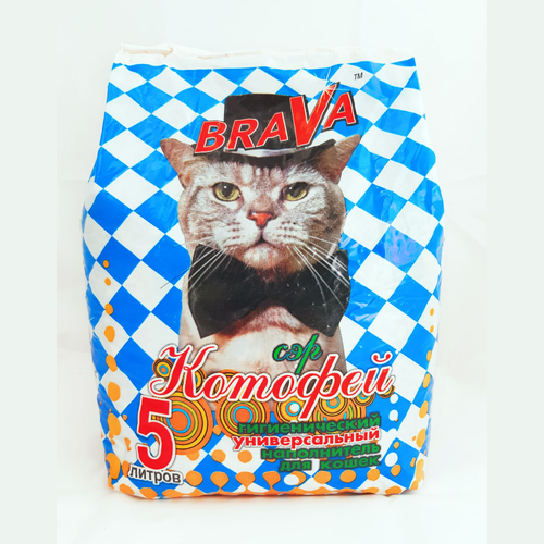 Brava наполнитель впитывающий для кошек универсальный сэр котофей