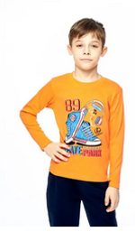 Лонгслив для мальчиков 2-5 лет (ВАЙТ КОТТОН)
