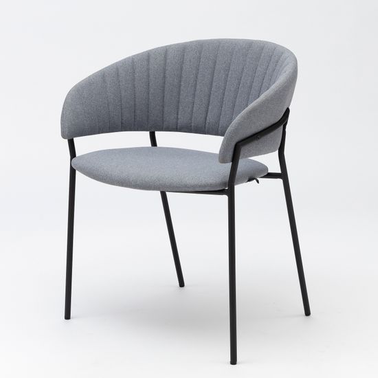 Стул Portman серый с черными ножками