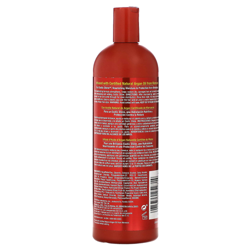 Creme Of Nature, Сертифицированное натуральное аргановое масло из Марокко, интенсивное кондиционирующее средство, 591 мл (20 жидк. унц.)