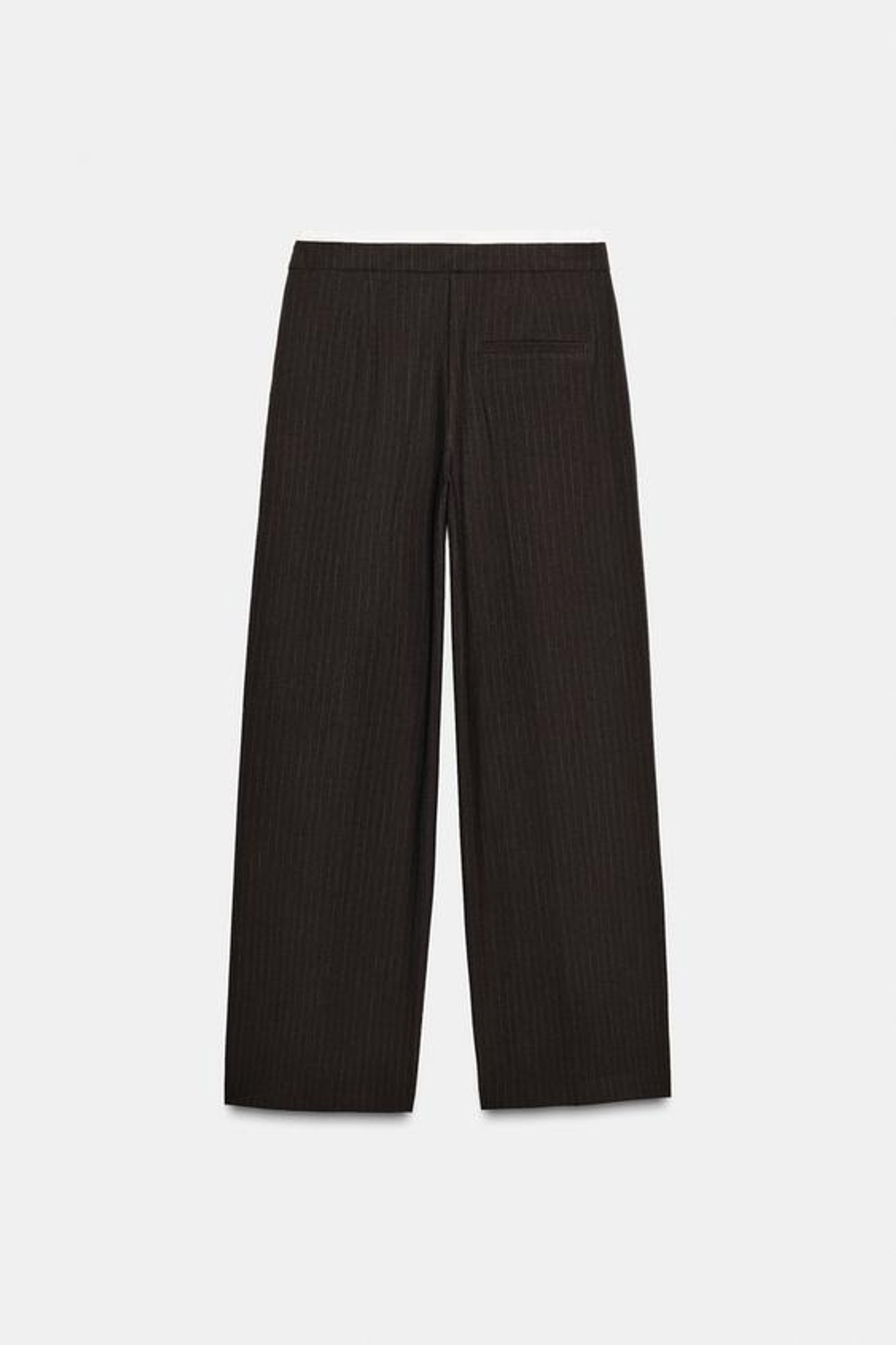 ZARA БРЮКИ С ШИРОКИМ ДВОЙНЫМ ПОЯСОМ, КОРИЧНЕВЫЙ