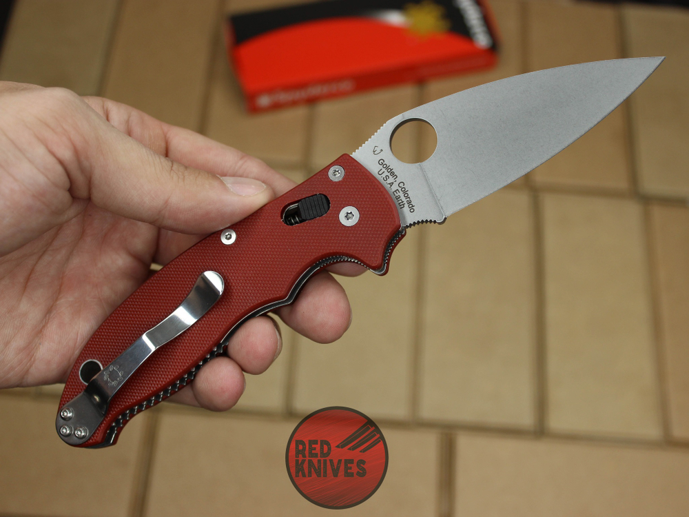 Нож Spyderco Manix 2 Бургунди SW C95GP2 BRGSW
