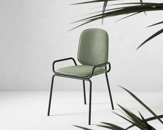Стул Ror, 2 Frame, зеленая рогожка