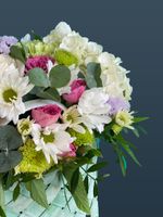 Букет Корзинка плетеная с Гортензией