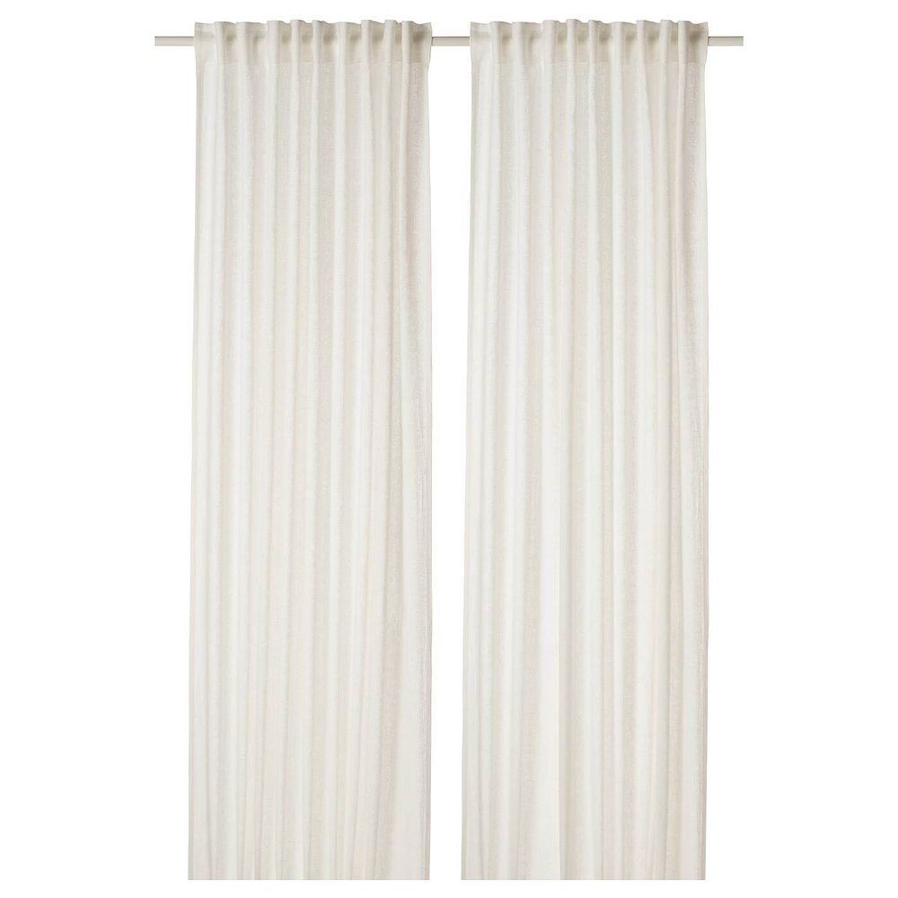 IKEA DYTÅG  (ИКЕА ДЙТÅГ)  -  Штора, 2 шт, на ленте/белая, 145x300 см