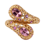 Кольцо с Турмалинами, Сапфирами и Бриллиантами, R0023-1/71