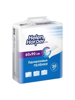 Пелёнки одноразовые впитывающие BASIC 60х90, 30 шт