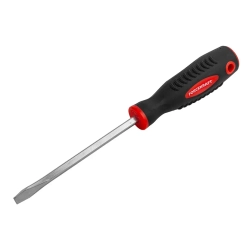 Отвертка шлицевая магнитная ''Profi''S2 SL6.5х125мм, в пластиковом держателе FORCEKRAFT FK-70165125
