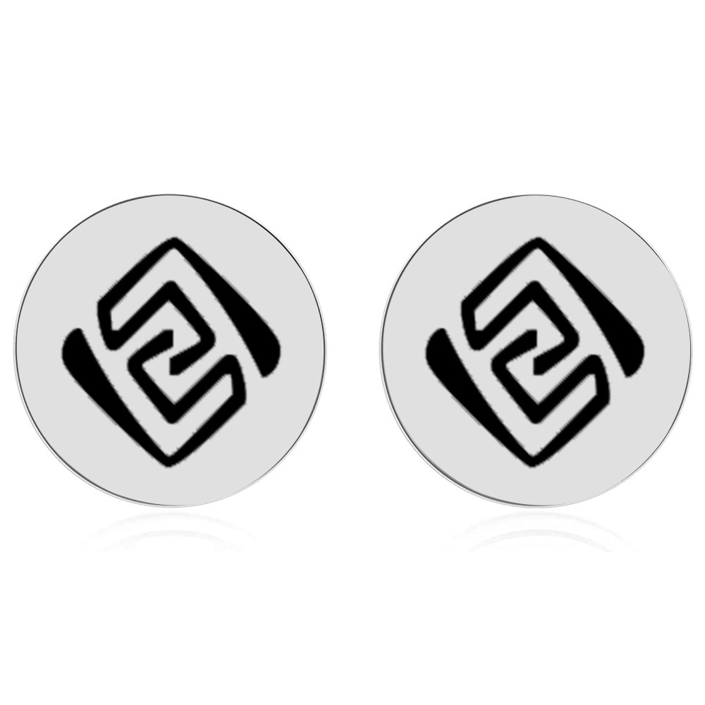 Серьги "Genshin Impact / Геншин" (Круглые гвоздики)