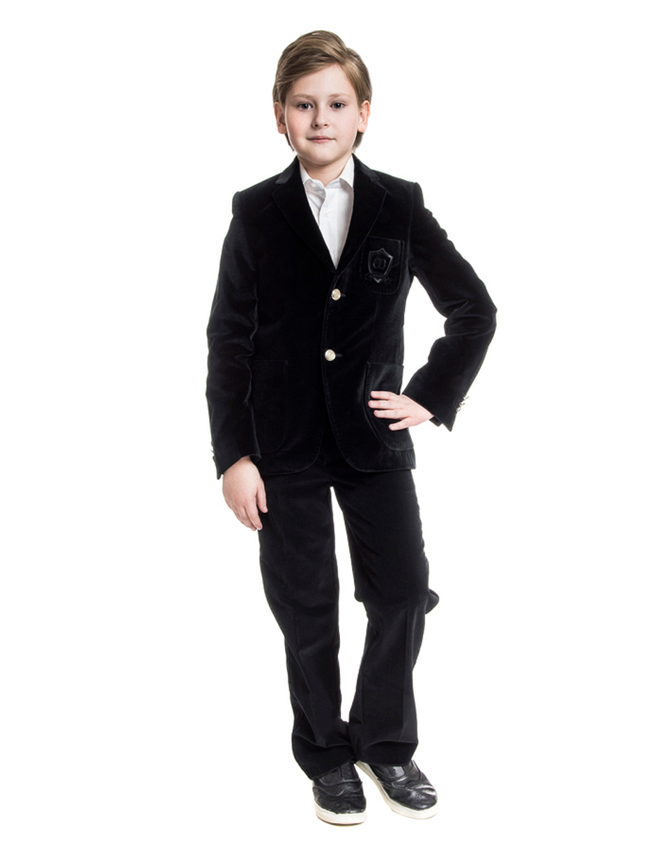 Пиджак для мальчика из бархата