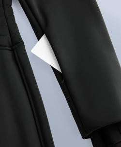 Oysho Водонепроницаемый облегающий эластичный горнолыжный комбинезон, черный