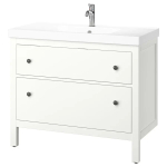 Тумба для ванной - HEMNES / ORRSJÖN /ORRSJОN  IKEA/ ХЕМНЕС/ОРРСЬЕН ИКЕА, 102х49х89 см, белый