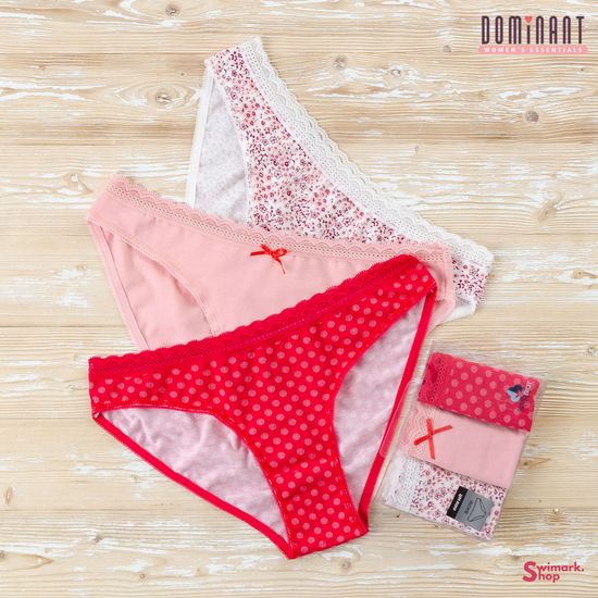 Трусики женские DOMINANT 39750-6, BIKINI, 3 шт. в уп.