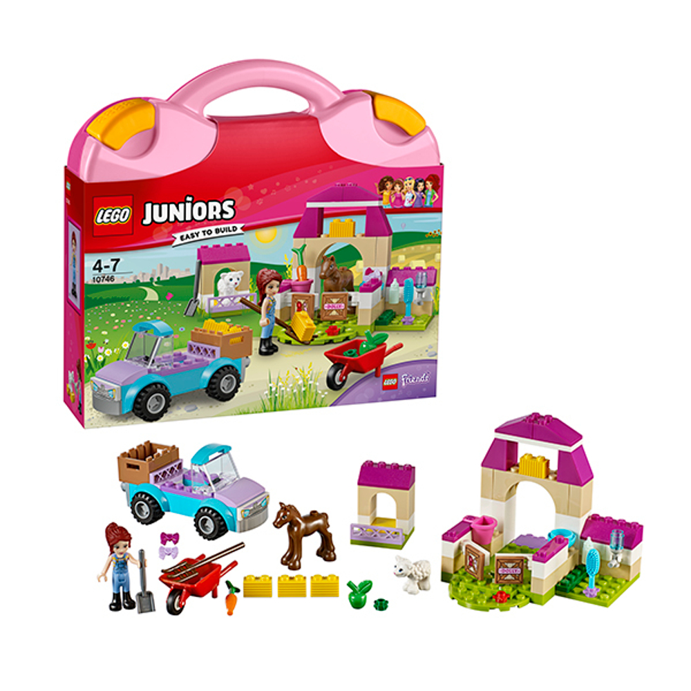 LEGO Juniors: Чемоданчик «Ферма Мии» 10746 — Mia's Farm Suitcase — Лего Джуниорс Подростки