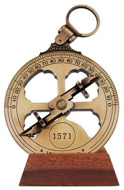 Морская астролябия Nautical Astrolabe 10х1см Н Hemisferium Бронзовый