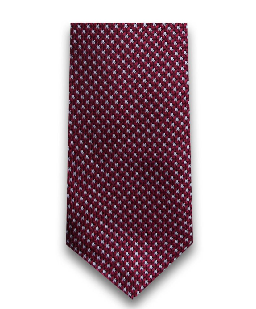Бордовый галстук в горошек TSAREVICH 7-14 лет
