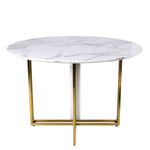 Стол обеденный Ist Casa Веспер, 120х120х76 см, белый мрамор