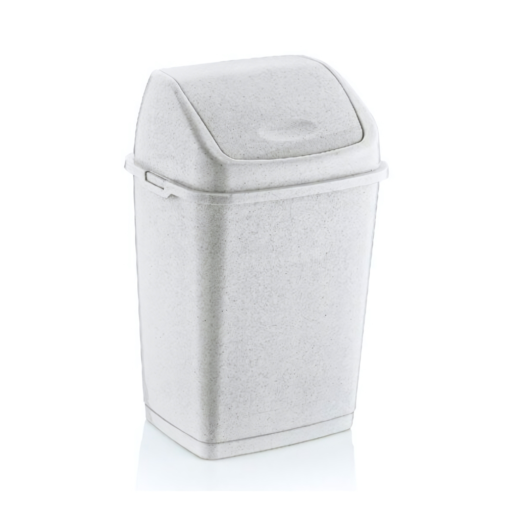 Контейнер для мусора с плавающей кр. "Фантазия" 10л 09402 белый