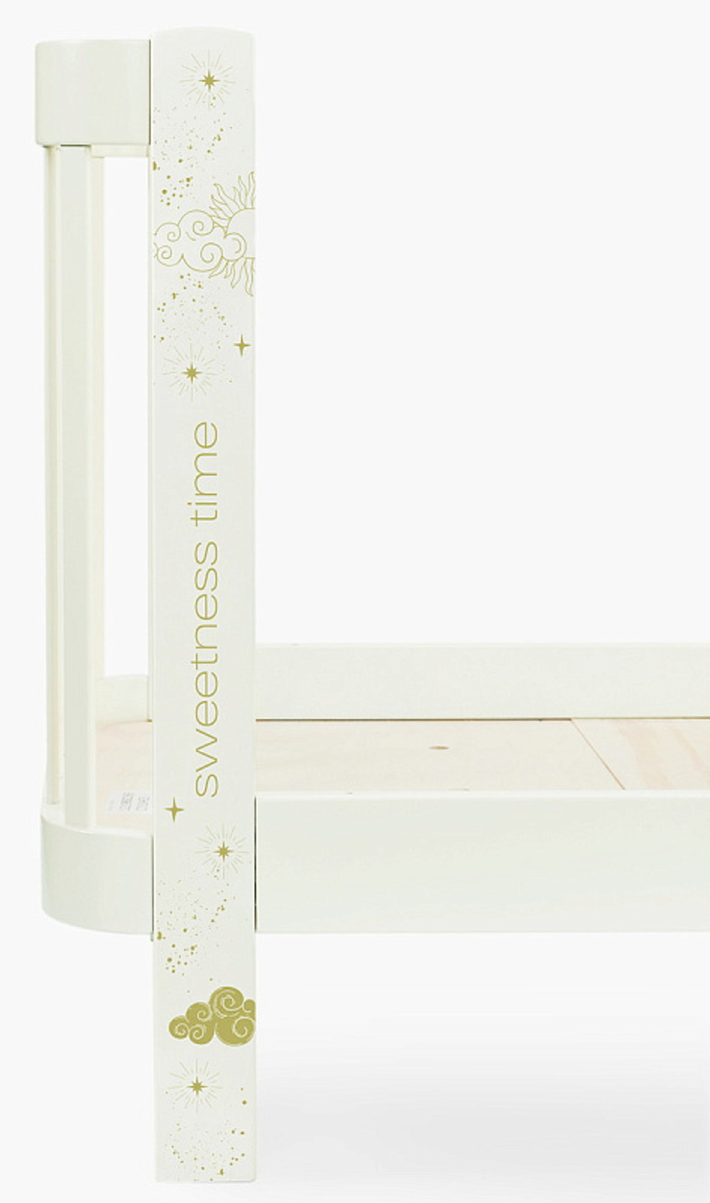 Детская кроватка-трансформер Happy baby Mommy Love в комплекте с расширением 160х70 milky