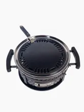 Настольный керамический гриль Diamond Egg Tabletop Grill, 30 см, серый