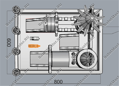 Коммерческий надувной батут "Пасхальный зайчик"