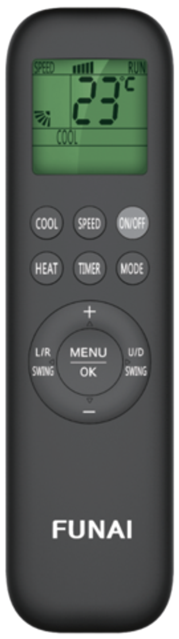 ИК пульт для полупромышленных сплит-систем DRAGON и мульти-сплит систем ORIGAMI KODO RC-01