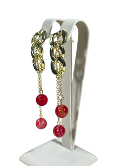 Серьги Цепь с подвесками