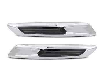 Светодиодные, динамические боковые указатели поворота SILVER LED для BMW F10/F11 10-13