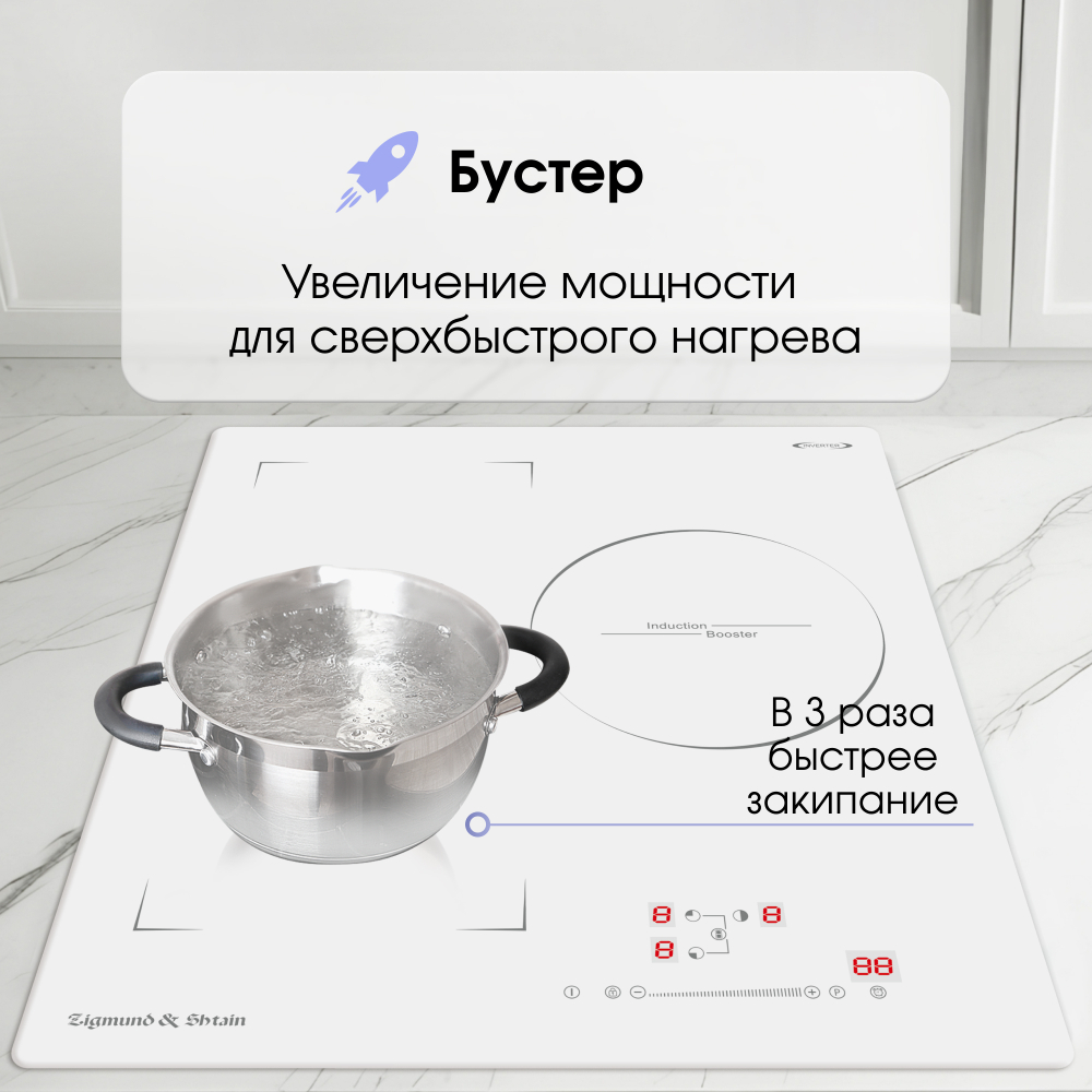 Стеклокерамическая варочная панель Zigmund & Shtain CI 49.4 W