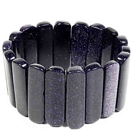 Браслет "Эклер" авантюрин синий