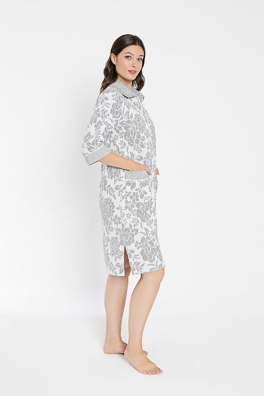 Халат женский  велюровый на молнии 0505 NUSA