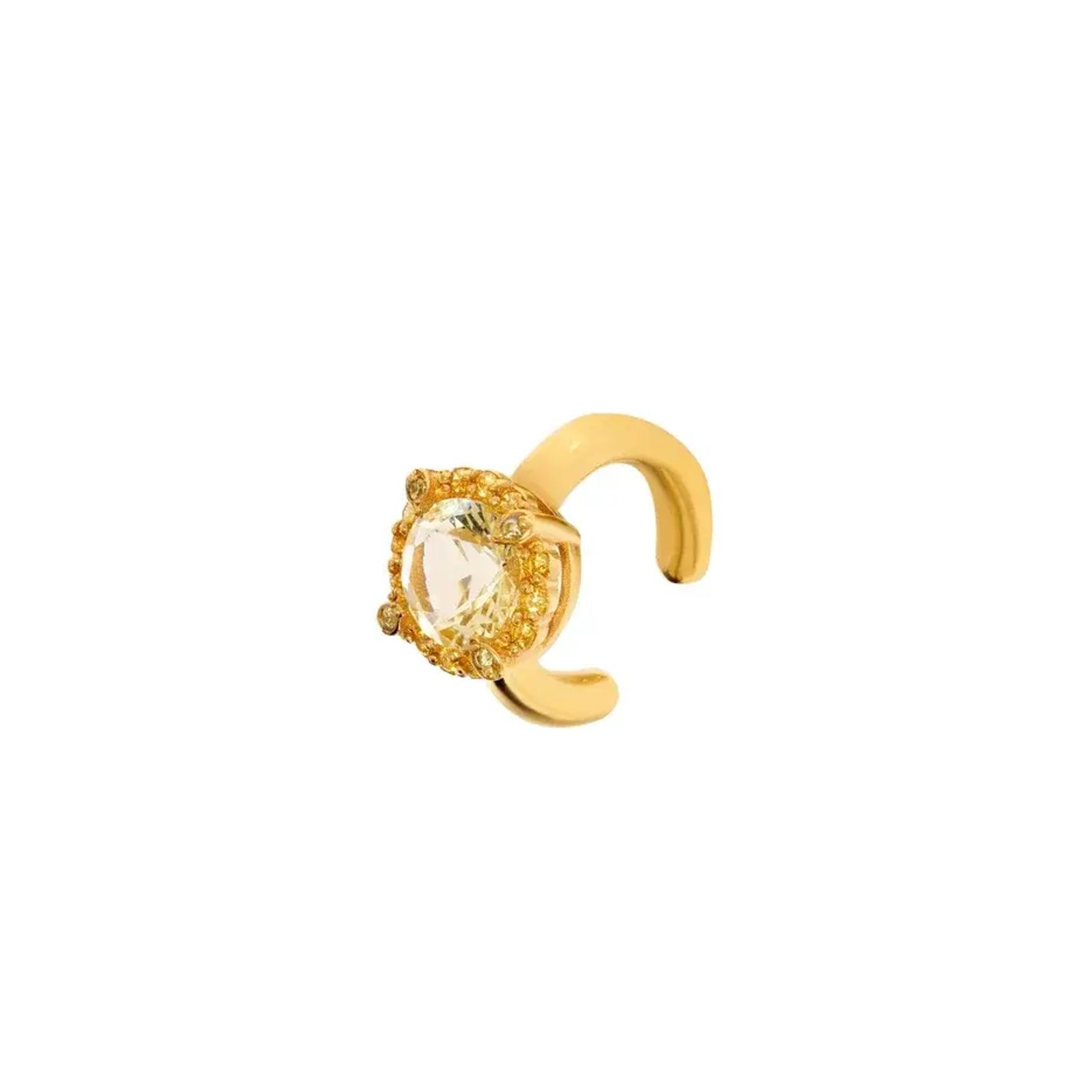 Кафф Hefty Cuff Gold Citrine