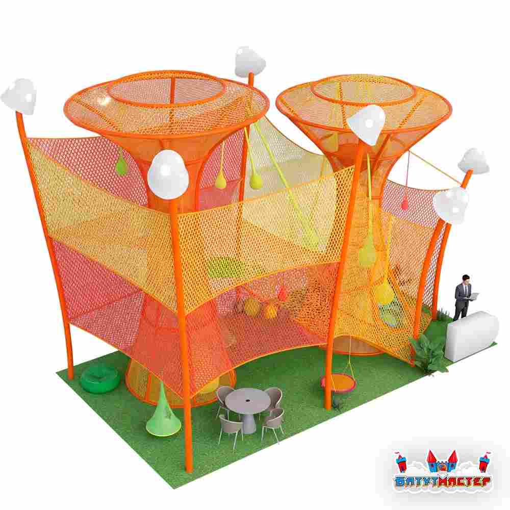 Репсовая башня «Скалолаз», 8×5×5,5 м