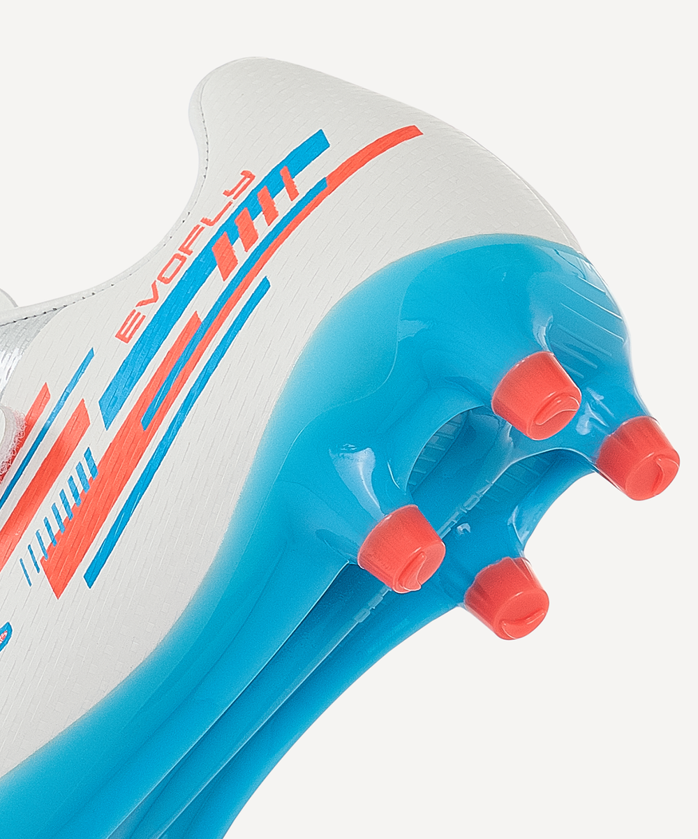 Бутсы футбольные Evofly FG Talant White/blue, детский