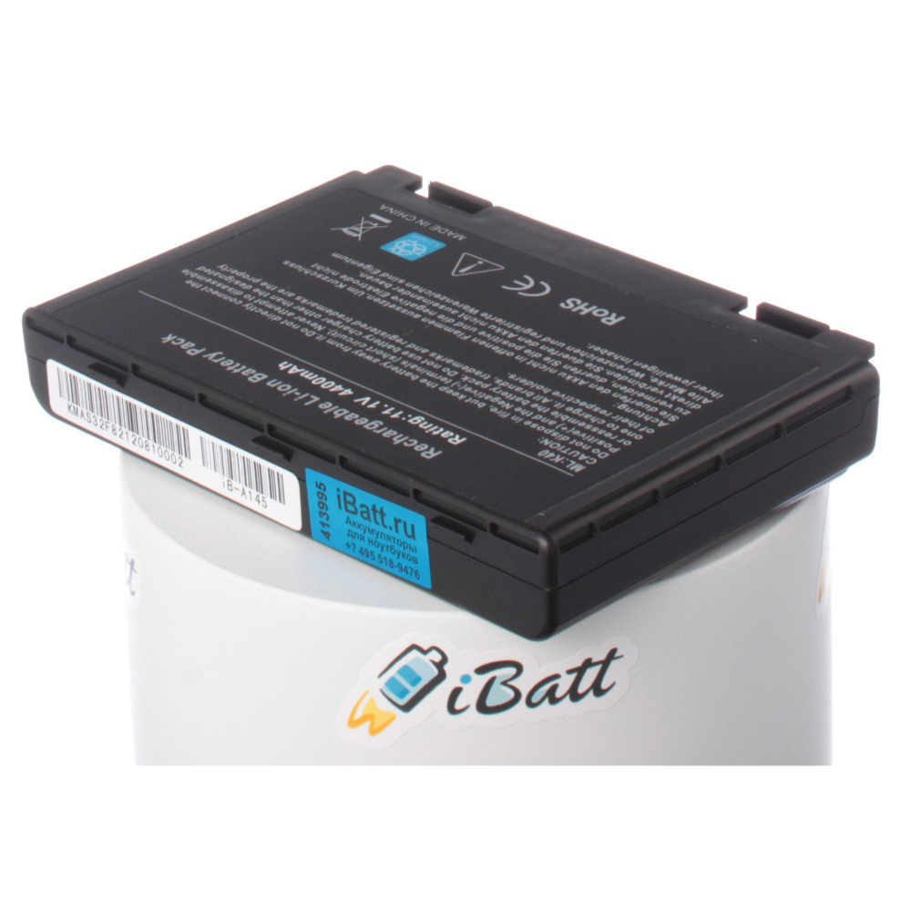 Аккумулятор iBatt 4400mAh, для PRO5EA X5DAB X5EA K60IJ K61IC-JX019V X5DAD X70Z F82Q K40IE K70AE X70AC X5DAF X5GVG X8EJV K40AC K50AE X5DIE K50Lj K40AE Pro5DID PRO79 X5DIN K50C 90NWPA3191113RDC63AY