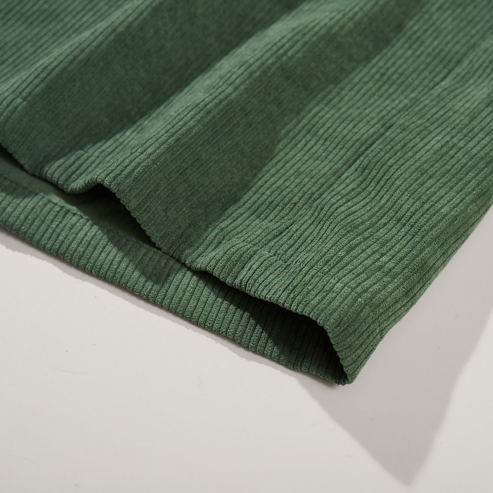 Рубашка YMKASHIX Velvet Button Det  Зелено-Песочная