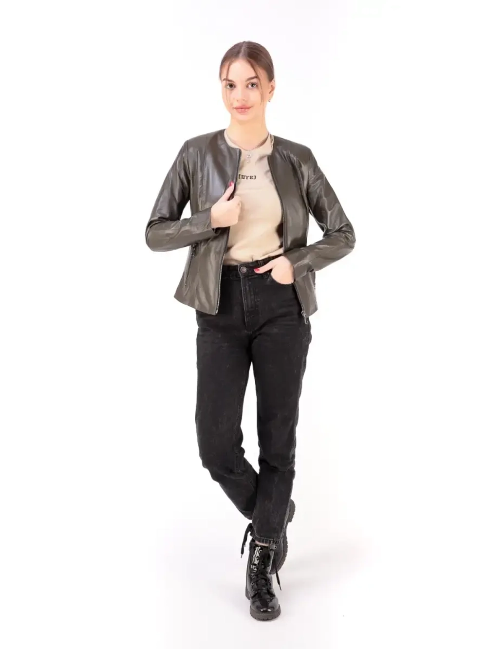 Куртка женская из натуральной кожи