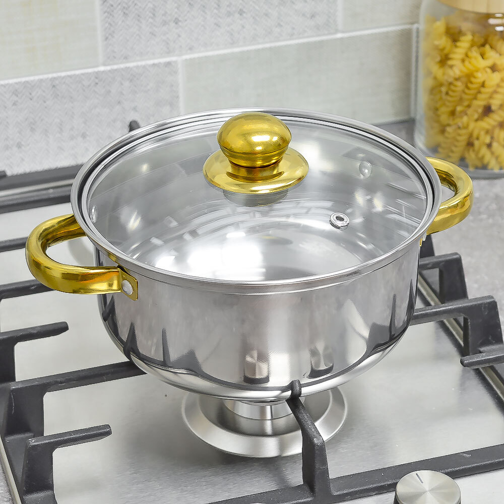 Кастрюля 2,8л из нержавеющей стали