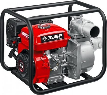 Мотопомпа бензиновая ЗУБР МП-1000 для слабозагрязненной воды МП-1000