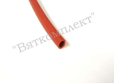 Трубка 6х1 из силоксановой резины на жарочные шкафы Атеси
