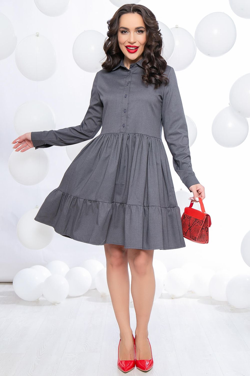 Платье "Лилиана" (грей) П5533 LT Collection