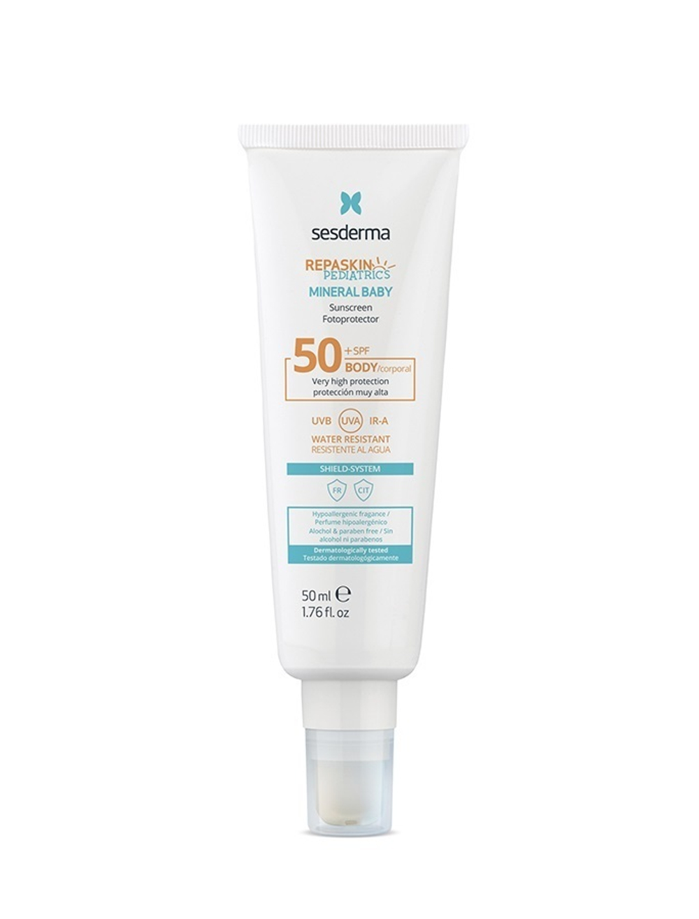 Sesderma REPASKIN PEDIATRICS Mineral Baby Sunscreen SPF 50 - Крем солнцезащитный для детей без химических фильтров, 50 мл