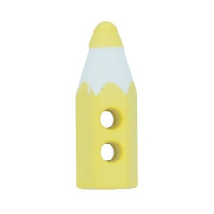 Пуговица №1030  "Карандаш", 15 мм, цв.504 желтый